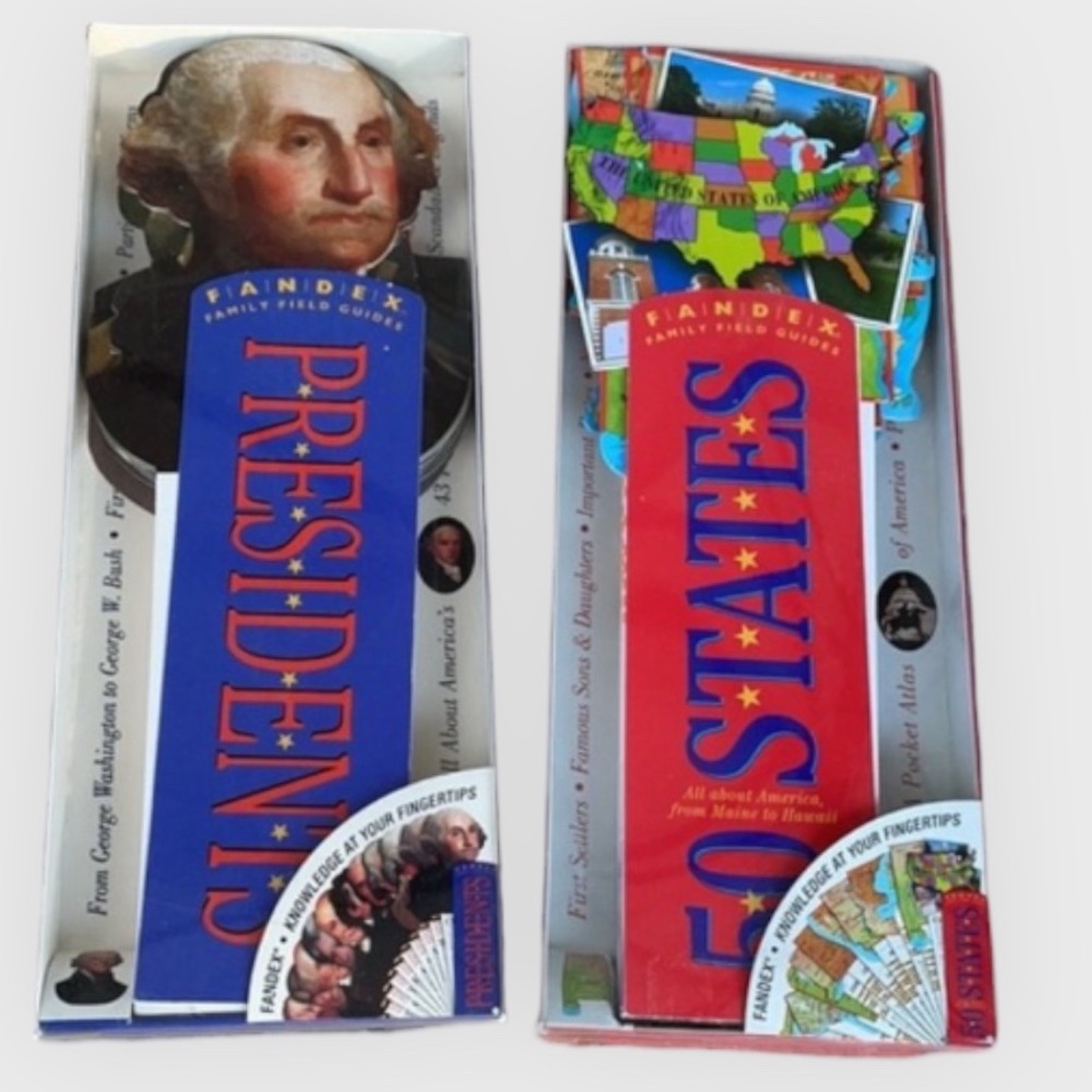 New- Fandex 50 States and Presidents Family Guides